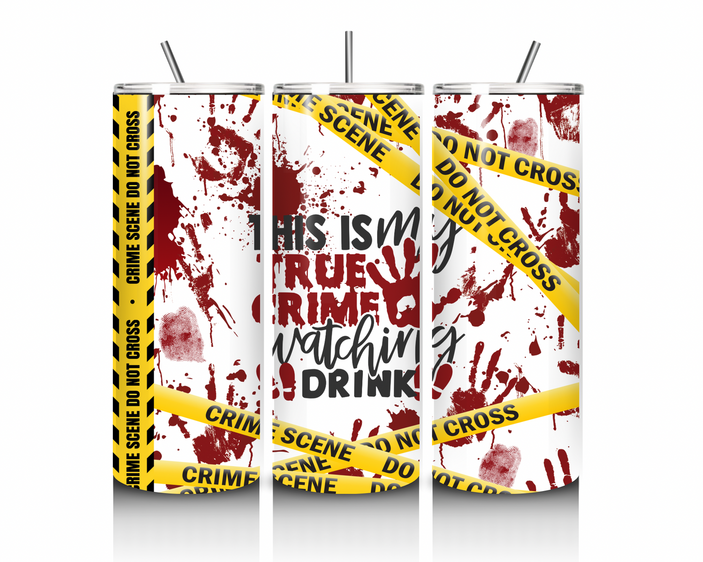 True Crime Watching Drink 20 oz tumbler