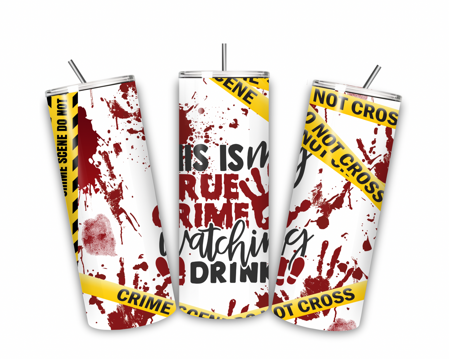 True Crime Watching Drink 20 oz tumbler