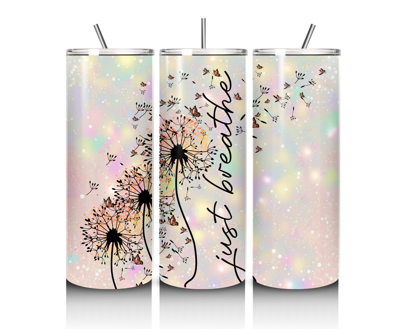 Just Breathe 20 oz tumbler