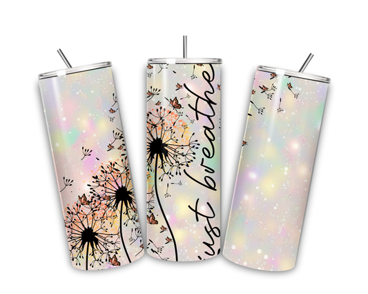 Just Breathe 20 oz tumbler