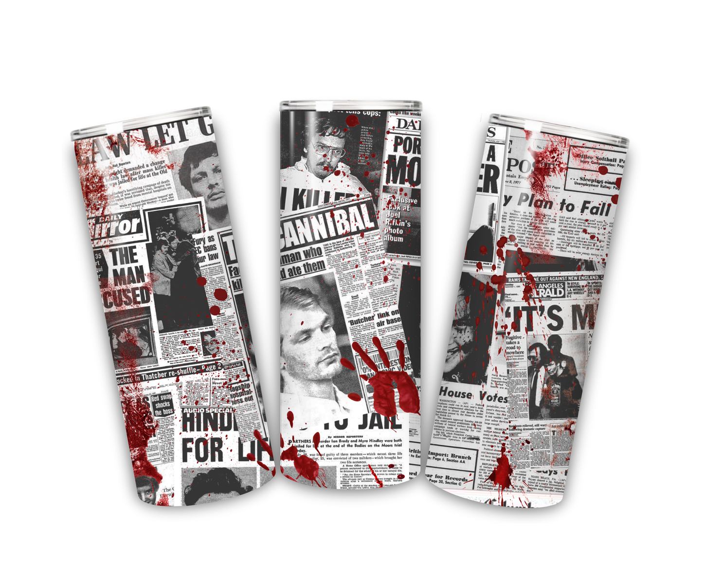 Bloodstains & Headlines 20 oz tumbler