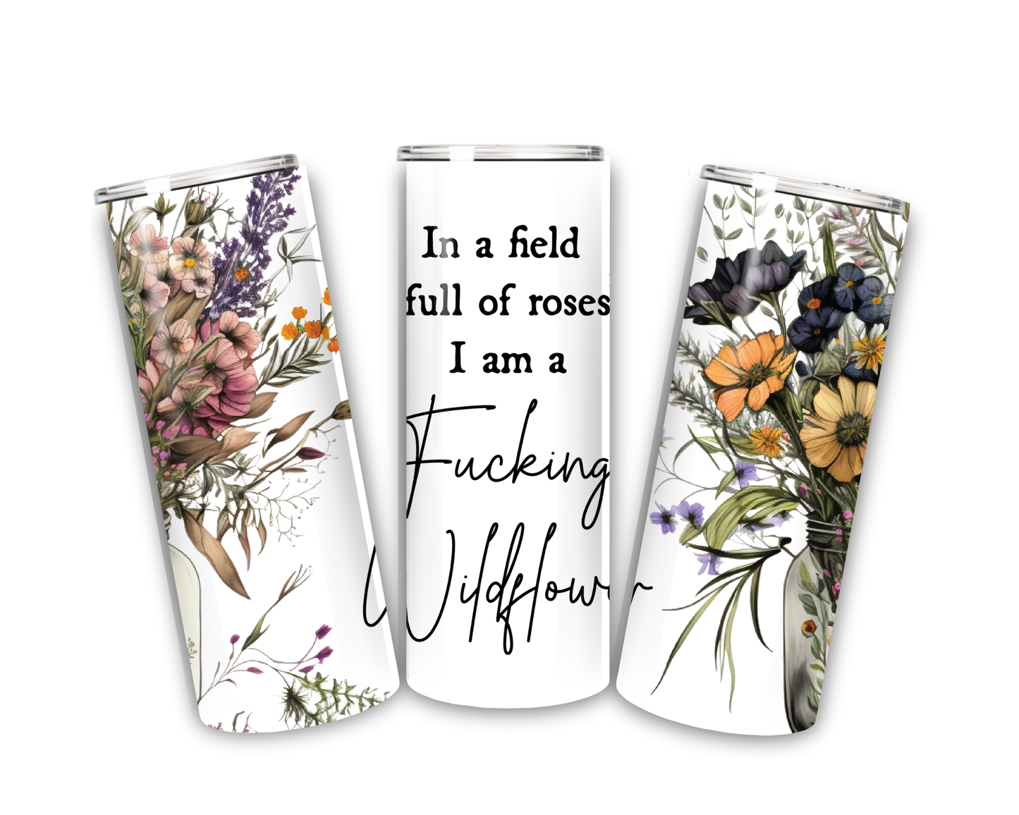 In a field of wildflowers 20 oz tumbler