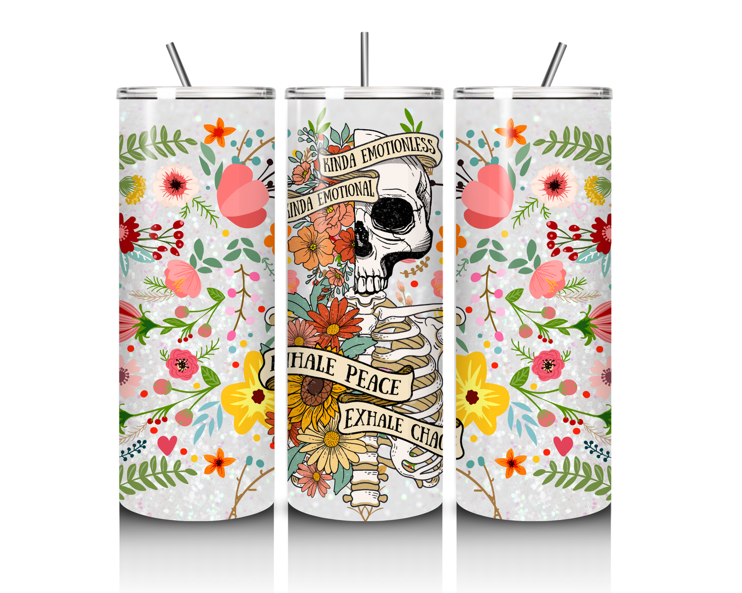 Kinda emotional/kinda emotionless 20 oz tumbler