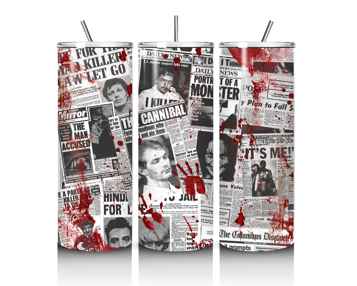 Bloodstains & Headlines 20 oz tumbler