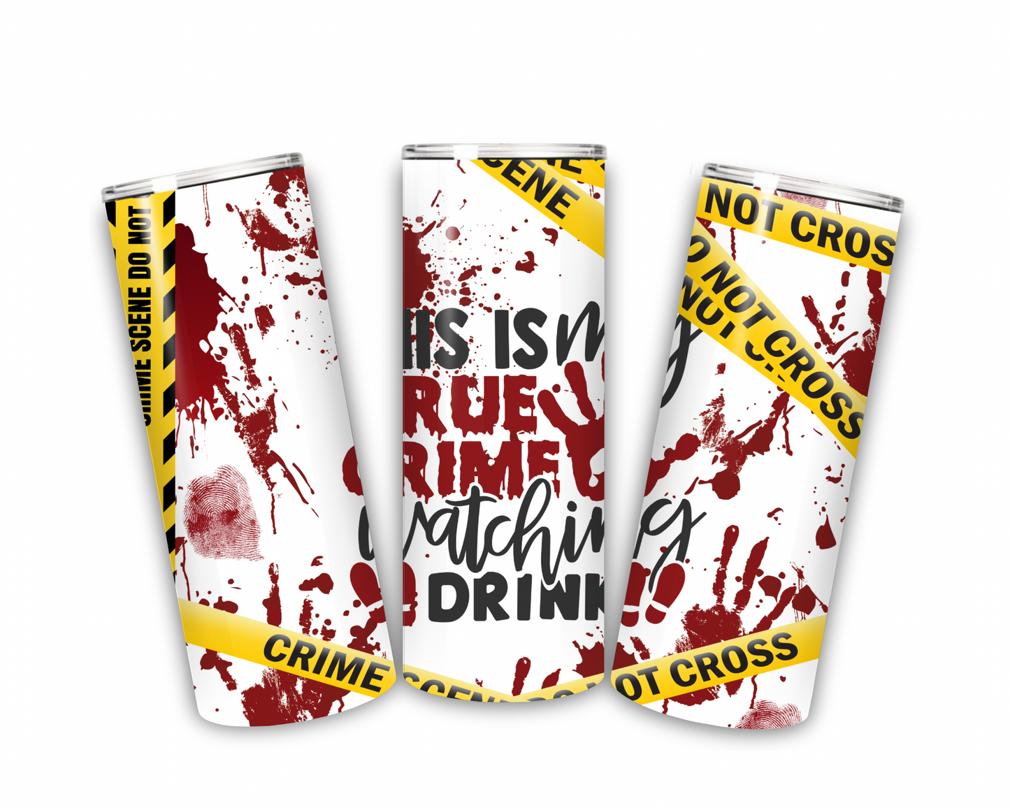 True Crime Watching Drink 20 oz tumbler