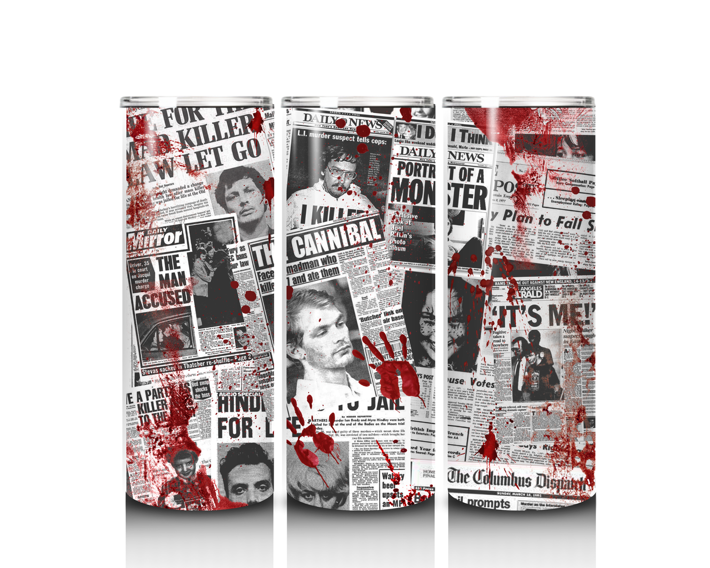 Bloodstains & Headlines 20 oz tumbler